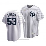 Maglia Baseball Uomo New York Yankees Zack Britton Cooperstown Collection Primera Bianco