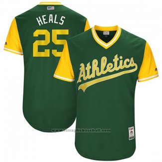 Maglia Baseball Uomo Oakland Athletics 2017 Little League World Series Ryon Healy Verde