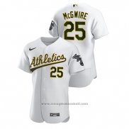 Maglia Baseball Uomo Oakland Athletics Mark Mcgwire Autentico Bianco