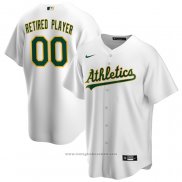 Maglia Baseball Uomo Oakland Athletics Primera Pick-A-player Retired Roster Replica Bianco