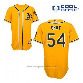 Maglia Baseball Uomo Oakland Athletics Sonny Gray 54 Or Alternato Cool Base