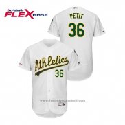 Maglia Baseball Uomo Oakland Athletics Yusmeiro Petit 150 Anniversario Autentico Flex Base Bianco