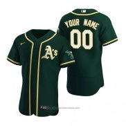 Maglia Baseball Uomo Personalizzate Oakland Athletics Autentico Alternato Verde