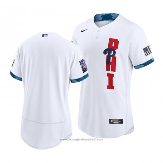 Maglia Baseball Uomo Philadelphia Phillies 2021 All Star Autentico Bianco