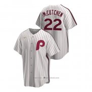 Maglia Baseball Uomo Philadelphia Phillies Andrew Mccutchen Cooperstown Collection Home Bianco