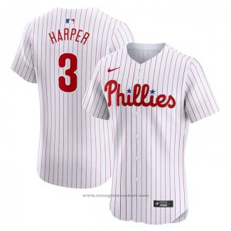 Maglia Baseball Uomo Philadelphia Phillies Bryce Harper Home Elite Bianco