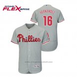 Maglia Baseball Uomo Philadelphia Phillies Cesar Hernandez Flex Base Grigio