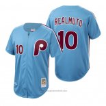 Maglia Baseball Uomo Philadelphia Phillies J.t. Realmuto Autentico Cooperstown Collection Blu