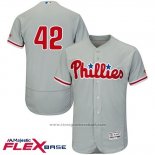 Maglia Baseball Uomo Philadelphia Phillies Jackie Robinson Grigio Flex Base