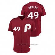 Maglia Baseball Uomo Philadelphia Phillies Jake Arrieta 1979 Saturday Night Special Autentico Rosso