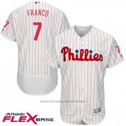 Maglia Baseball Uomo Philadelphia Phillies Maikel Franco Bianco Flex Base Autentico Collection