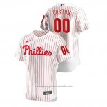 Maglia Baseball Uomo Philadelphia Phillies Personalizzate Autentico Nike Bianco