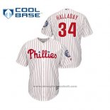 Maglia Baseball Uomo Philadelphia Phillies Roy Halladay 2019 Hall Of Fame Induction Cool Base Bianco