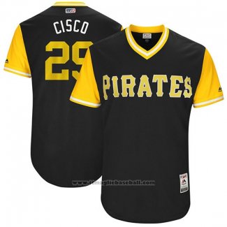 Maglia Baseball Uomo Pittsburgh Pirates 2017 Little League World Series Francisco Cervelli Nero