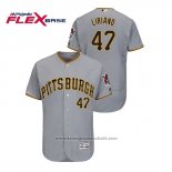 Maglia Baseball Uomo Pittsburgh Pirates Francisco Liriano 150 Anniversario Autentico Flex Base Grigio