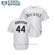 Maglia Baseball Uomo Rockies Tyler Anderson Cool Base Home Bianco