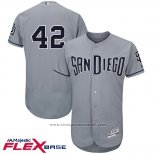 Maglia Baseball Uomo San Diego Padres Jackie Robinson Grigio Flex Base