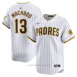 Maglia Baseball Uomo San Diego Padres Manny Machado Home Limited Bianco