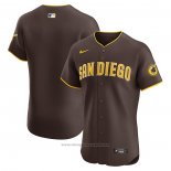 Maglia Baseball Uomo San Diego Padres Road Vapor Premier Elite Marrone