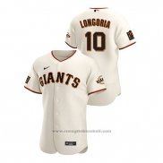 Maglia Baseball Uomo San Francisco Giants Evan Longoria Autentico Bianco