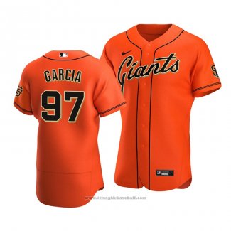 Maglia Baseball Uomo San Francisco Giants Jarlin Garcia Autentico Alternato 2020 Arancione
