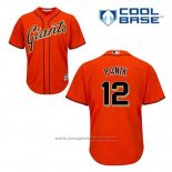 Maglia Baseball Uomo San Francisco Giants Joe Panik 12 Arancione Alternato Cool Base