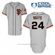 Maglia Baseball Uomo San Francisco Giants Willie Mays 24 Grigio Alternato Cool Base