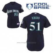 Maglia Baseball Uomo Seattle Mariners Ichiro Suzuki 51 Blu Alternato Cool Base