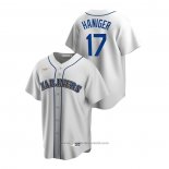 Maglia Baseball Uomo Seattle Mariners Mitch Haniger Cooperstown Collection Home Bianco