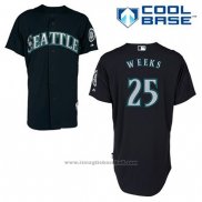 Maglia Baseball Uomo Seattle Mariners Rickie Weeks 25 Blu Alternato Cool Base