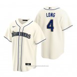 Maglia Baseball Uomo Seattle Mariners Shed Long Jr. Replica Alternato Crema