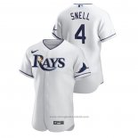 Maglia Baseball Uomo Tampa Bay Rays Blake Snell Authentic Bianco