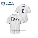 Maglia Baseball Uomo Tampa Bay Rays Brandon Lowe Cool Base Bianco