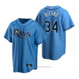 Maglia Baseball Uomo Tampa Bay Rays Nick Bitsko Replica 2020 Blu