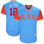 Maglia Baseball Uomo Texas Rangers 2017 Little League World Series Rougned Odor Blu