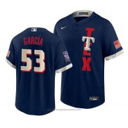 Maglia Baseball Uomo Texas Rangers Adolis Garcia 2021 All Star Replica Blu
