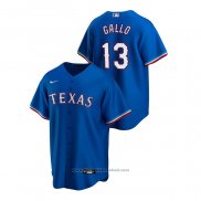 Maglia Baseball Uomo Texas Rangers Joey Gallo Replica Alternato Blu