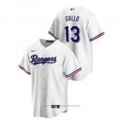 Maglia Baseball Uomo Texas Rangers Joey Gallo Replica Home Bianco