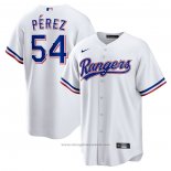 Maglia Baseball Uomo Texas Rangers Martin Perez Home Replica Bianco