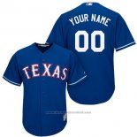 Maglia Baseball Uomo Texas Rangers Personalizzate Blu