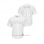 Maglia Baseball Uomo Texas Rangers Scott Heineman 2019 Players Weekend Replica Bianco