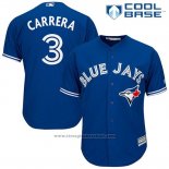 Maglia Baseball Uomo Toronto Blue Jays Ezequiel Carrera Cool Base