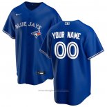 Maglia Baseball Uomo Toronto Blue Jays Personalizzate 2020 Replica Alternato Blu