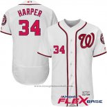 Maglia Baseball Uomo Washington Nationals Bryce Harper Bianco Flex Base