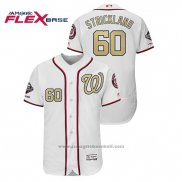 Maglia Baseball Uomo Washington Nationals Hunter Strickland 2019 Gold Program Flex Base Bianco