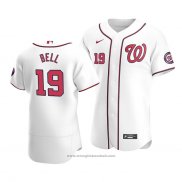 Maglia Baseball Uomo Washington Nationals Josh Bell Autentico Primera Bianco