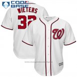 Maglia Baseball Uomo Washington Nationals Matt Wieters Bianco Cool Base