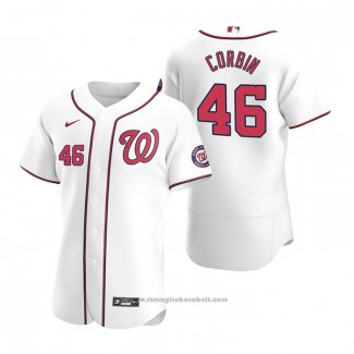 Maglia Baseball Uomo Washington Nationals Patrick Corbin Autentico Primera 2020 Bianco