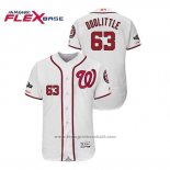 Maglia Baseball Uomo Washington Nationals Sean Doolittle 2019 Postseason Flex Base Bianco