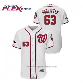 Maglia Baseball Uomo Washington Nationals Sean Doolittle 2019 Postseason Flex Base Bianco